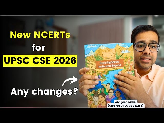 NCERT booklist for UPSC CSE 2026 | New NCERTs for UPSC