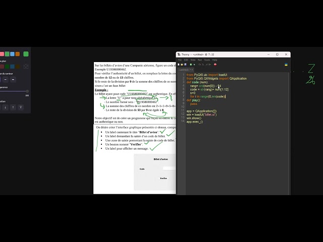 Devoir Bac Pratique Informatique Bac Sc, Math n Tech  Tunisie 2026