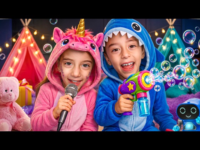CRAZIEST SURPRISE SLEEPOVER FOR STEFANO AND BIANCA! 🌈✨