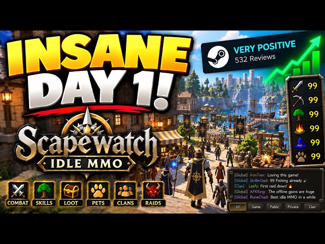 This NEW RuneScape-Like Idle MMO Had an INSANE Day 1 - OSRS Idle Game like Melvor Idle Scapelike