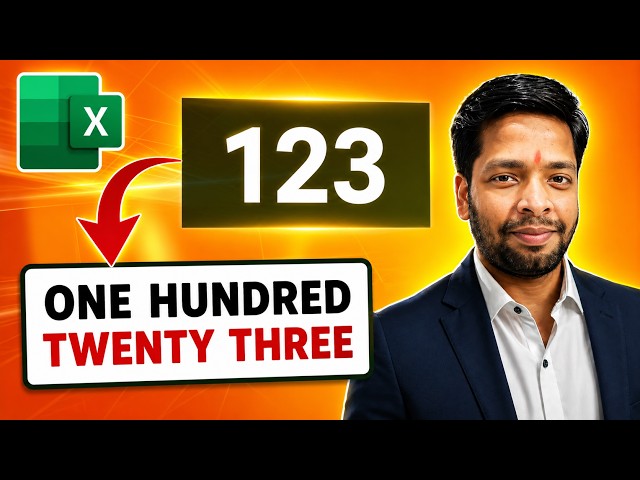 Turn Any Number into Words in Excel in Minutes!