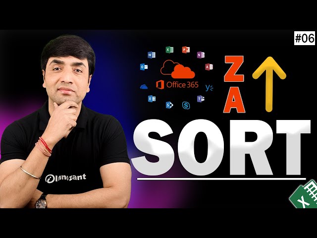 Sort Function in Excel | Data Sorting Excel 365 Dynamic Array Function