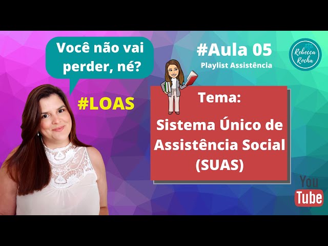 #Aula 05 - LOAS - Quer entender como se organiza o Sistema Único de Assistência Social (SUAS)?