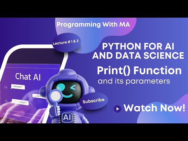 Learn Print function in detail in Urdu | Lecture 1 and 2 (20th and 22nd October 2025)