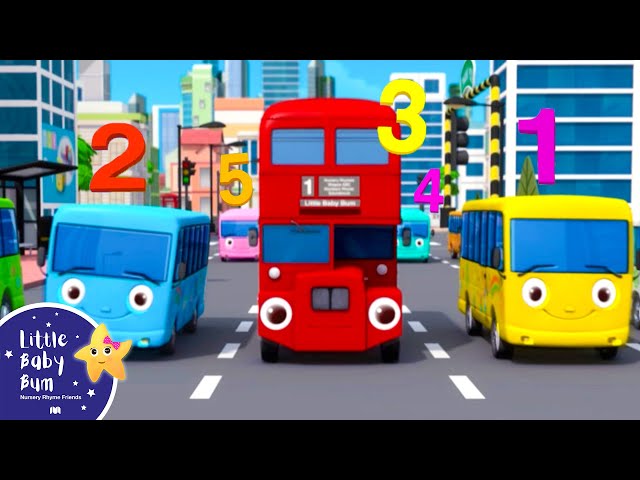 10 Little Buses & Wheels on the Bus ⭐LittleBabyBum - Nursery Rhymes for Kids | Baby Songs
