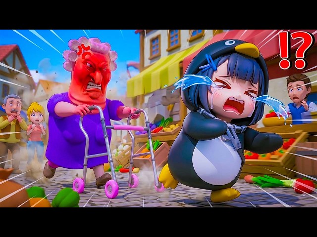🐧🎮I Escaped GRUMPY GRAN (SCARY OBBY)… But I’m GUGUGAGA PENGUIN Gaming! 😱 (Roblox Obby)