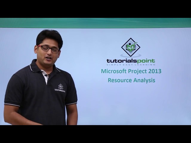 MS Project 2013 - Resource Analysis