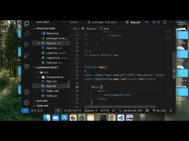 Map in react