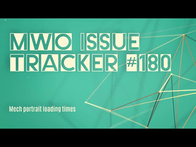 MWO Issue Tracker #180 - Mech Portrait Loading Times