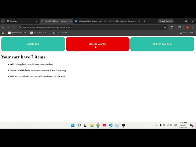 Dynamic Time Greetings, Odd/Even Click Toggles & JavaScript Array Methods! 💻🌅Untitled Project