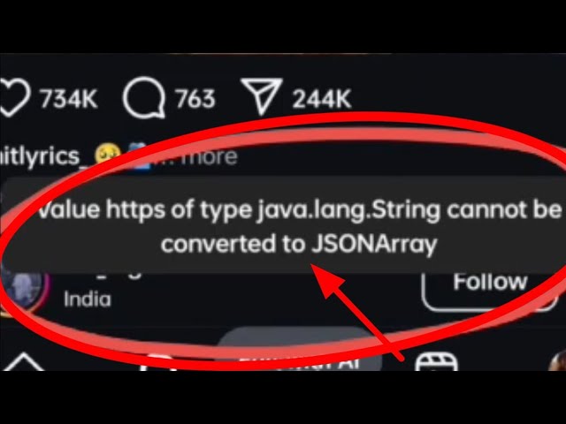 value https of type java lang string cannot be converted to jsonarray problem