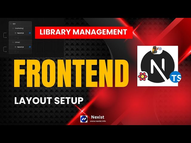 Next js project Layout setup | Library management system Frontend | PERN tutorail in bangla 2026
