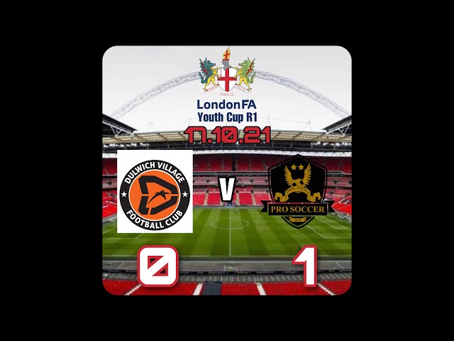 U14 London FA Youth Cup R1- Dulwich FC V Pro Soccer ‘Orange’: 17.10.21
