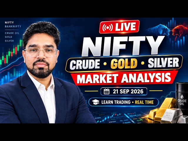 📊 LIVE MARKET CLASS | NIFTY, GOLD & CRUDE OIL Analysis | Educational Session