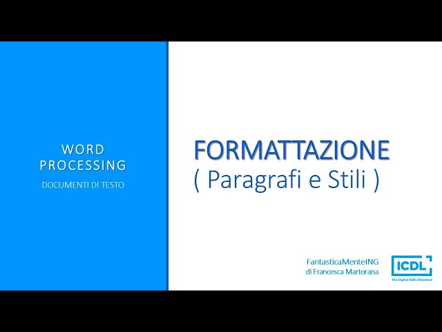 ICDL Word Processing 4 | Paragraph Formatting and Styles for Flawless Documents!