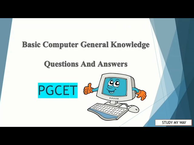 Basic computer general Knowledge questions and answers for PGCET l #pgcet2023 #mba