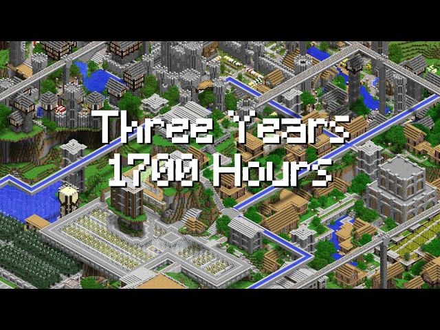 Three Years in Minecraft Beta 1.7.3 | World Tour | 1700+ Hours