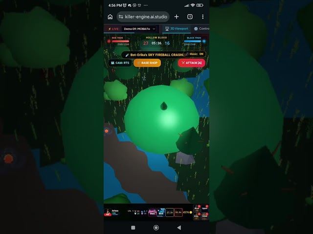 MOBA Forest of hollow blood, killer engine, google ai studio project