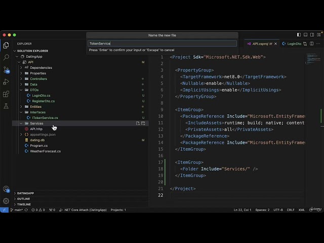 38   Adding a token service