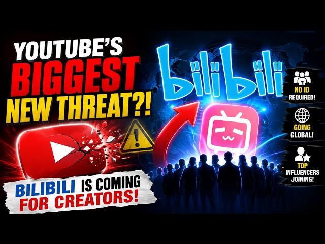 YouTube’s BIGGEST New Threat! 😱 Bilibili Is Coming for Creators!