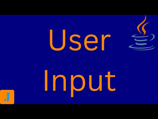 Java User Input
