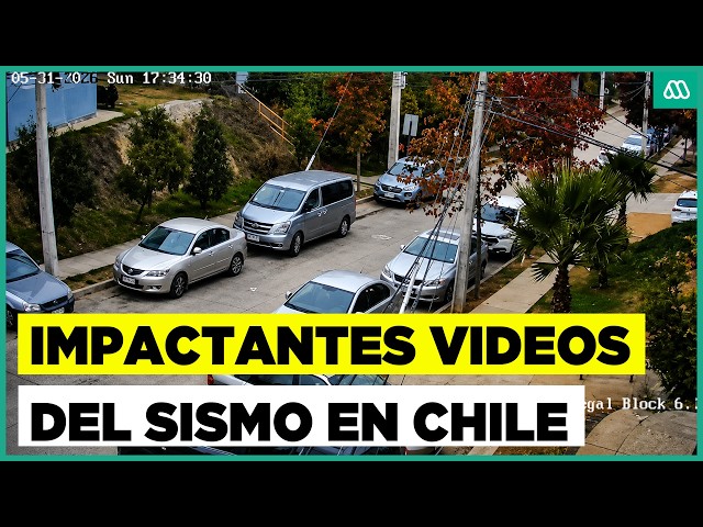 Fuerte sismo sacude la zona central de Chile: Cámaras de vigilancia captaron el momento exacto