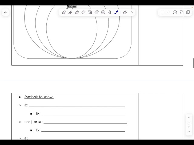 Finite Math - Set Theory Definitions and Notation