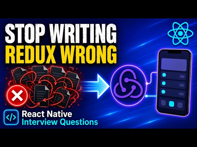 Stop Writing Redux the Hard Way | React Native Interview Questions