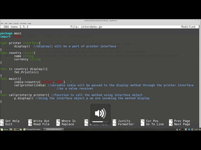 Go (golang) Tutorials - User Types ( Part III - Interfaces )