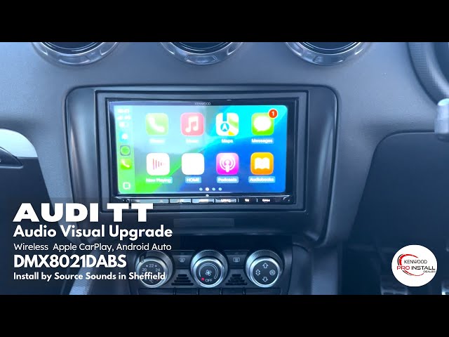 Audi TT Gets KENWOOD's Wireless CarPlay, Android Auto DMX8021DABS #caraudio #carplay #automotive