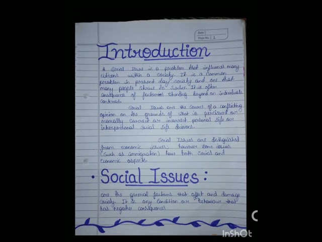 Social Issues /Project work/Class-8,9,10/#socialscience#projectwork #class10#socialissues