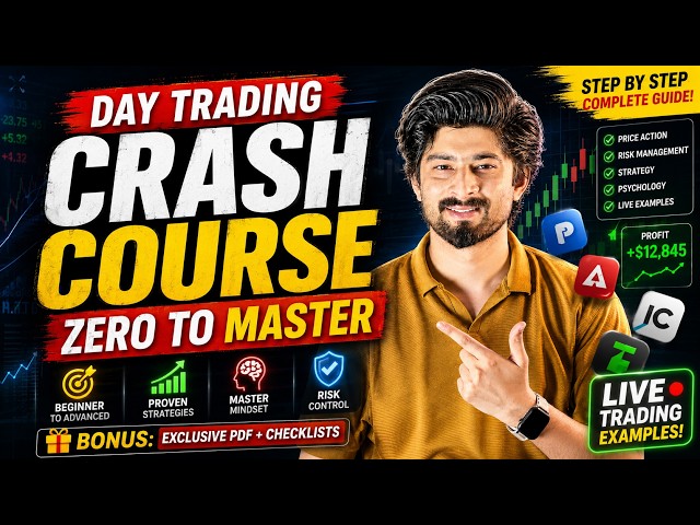Learn Trading in 2 Hours 🔥 Crash Course from Beginner to Advanced Level