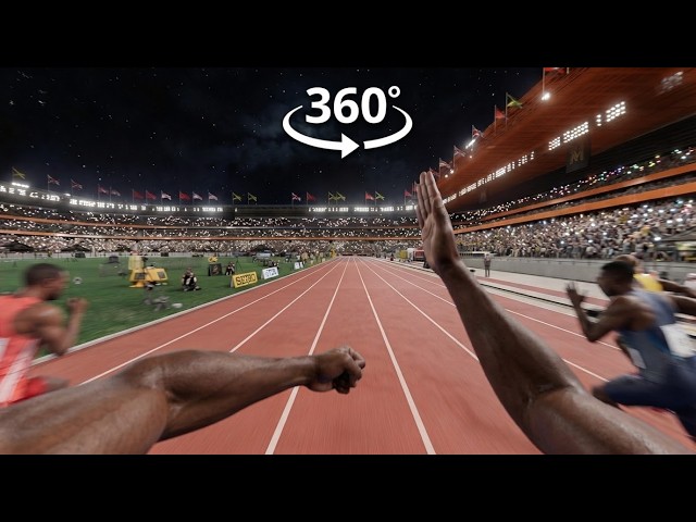 360° VR Usain Bolt 9.63 Olympic Champion | London 2012 POV