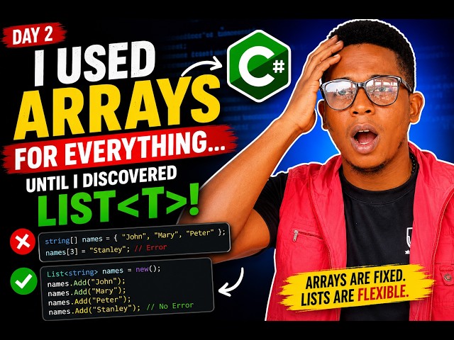 I Used Arrays for Everything… Until I Discovered List | C# Tips #2026