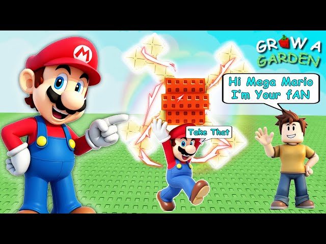 Mario Plays Grow A Garden - I Met My Subscribers and Gave Them Gifts!