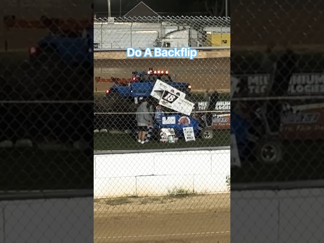 Victory lane turns into a backflip #automobile #wisconsin #plymouth #racing