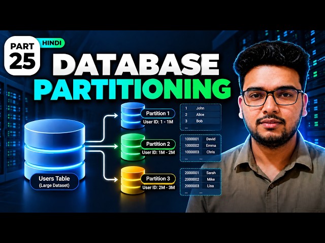 Part 25: Database Partitioning | How it is Done in System Design | DB Sharding vs DB Partitioning