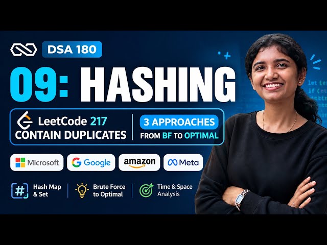 DSA in Tamil #9 – LeetCode 217: Contains Duplicate | 3 Approaches in Java & Python | Interviews