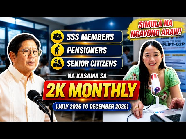 ✅SSS Members, Pensioners at Senior Citizen na kasama sa 2K monthly uplift assistance