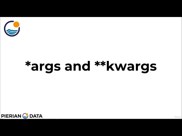 49. args and kwargs in Python