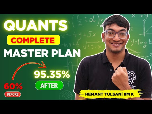 I scored 95.5%ile in Quants even after being weak at Maths
