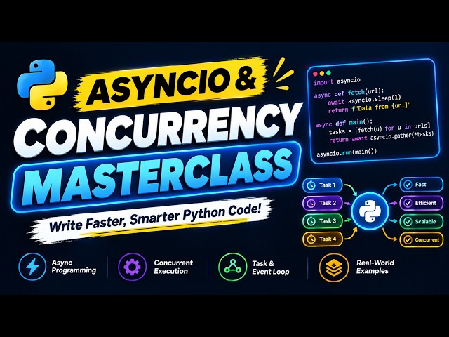 Python AsyncIO Explained: Master Async & Concurrency