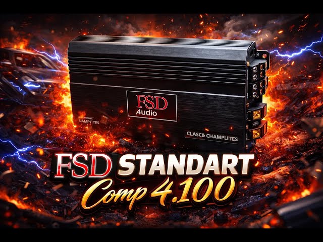 A compact yet powerful 4-channel amplifier. FSD audio Compact D4.100