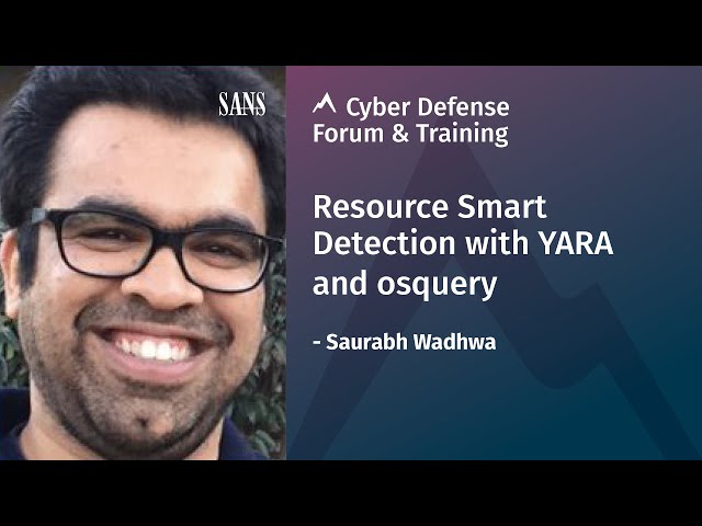 Resource Smart Detection with YARA and osquery