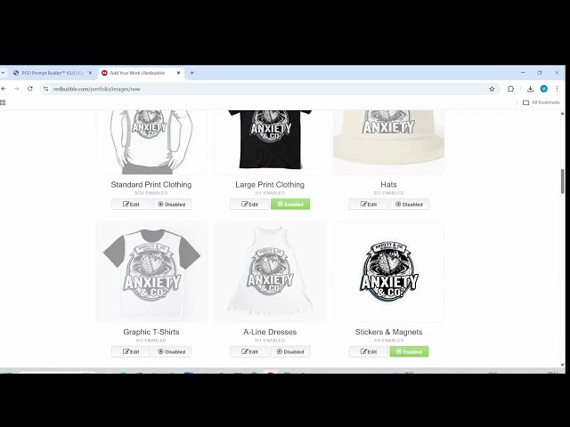 Using the POD Prompt Builder to create new designs for Redbubble, Part 4 of 5. #podpromptbuilder