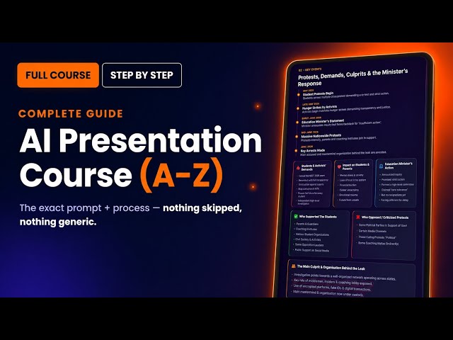 "The Art of Creating Presentations with Any AI: Full Course"