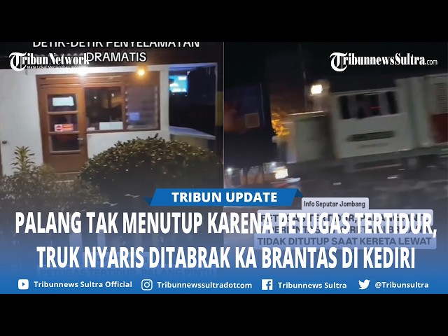 Agung Santoso's Narrow Escape from Death at the Mengkreng Kediri Crossing Due to Sleeping Guard