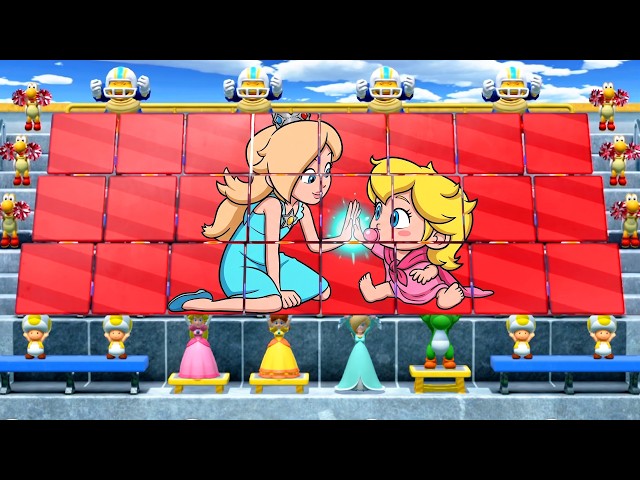 Mario Party Switch – Ultimate Rhythm Minigame Showdown - Peach Vs Daisy Vs Rosalina Vs Yoshi 4K UHD