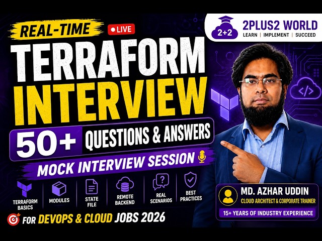Terraform Interview Question & Answers 2026 | Real-Time Moc Interview | DevOps Interview Preparation