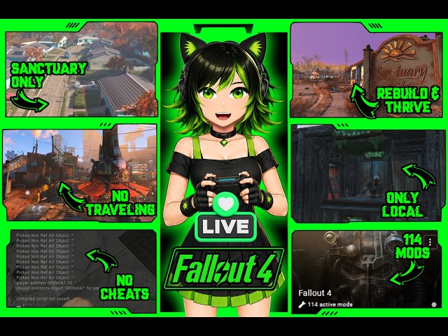 Can I Make Sanctuary BETTER Than Diamond City? | Fallout 4 Settlement Challenge | LIVE